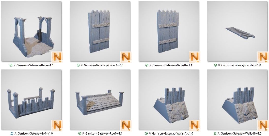 3D Printed Garrison Walls Gate