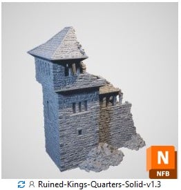 Solid 3d print building