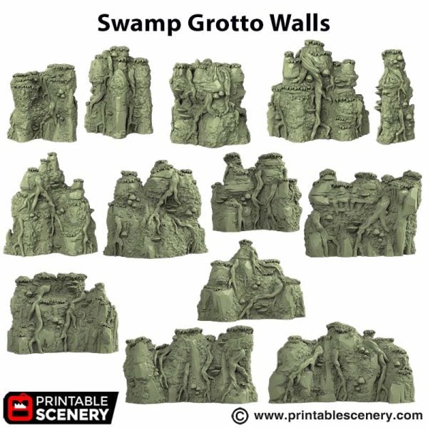 Swamp Grotto Walls STL