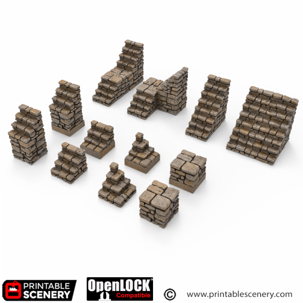 City Foundations OpenLOCK Stairs STL