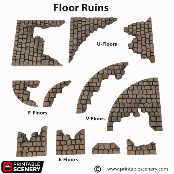 Ruined City Foundations 3D print file