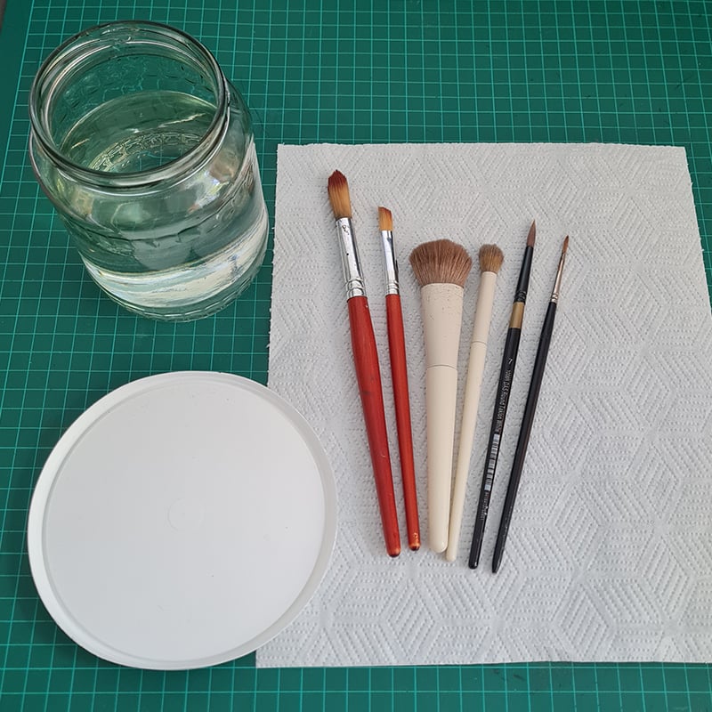 Paint Station with Cutting Mat