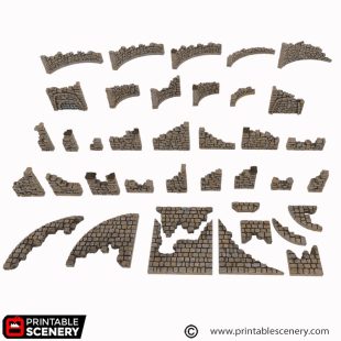 Ruined City Foundations 3D print file