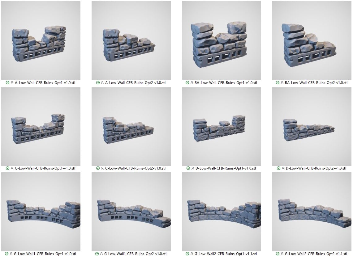 Ruined City Foundations 3D print file