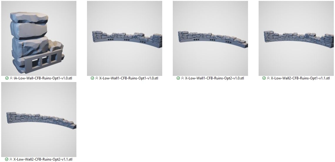 Ruined City Foundations 3D print file