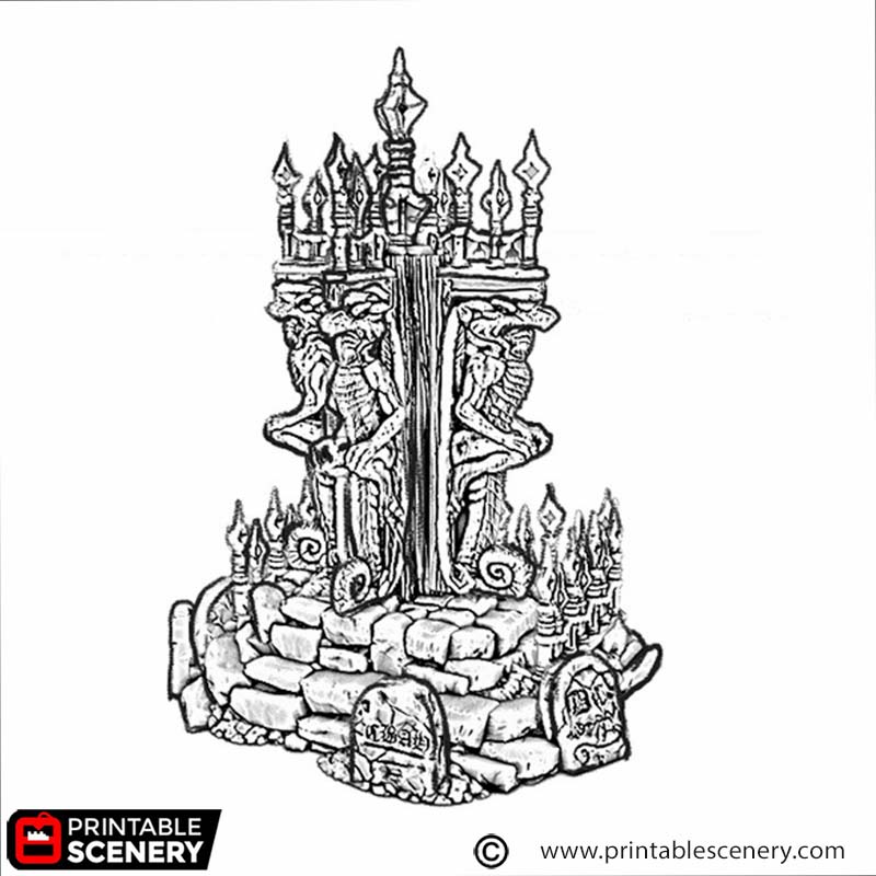 Shrine of Ruin Printable Scenery
