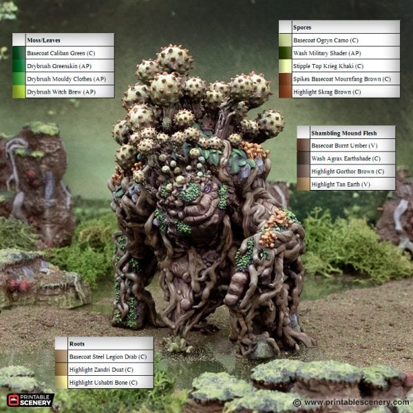 Shambling Mound Paint guide for STL