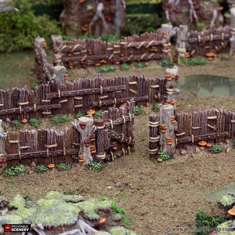 Wildwood Fences Printable Scenery