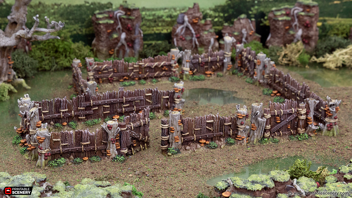 Wildwood Fences Printable Scenery