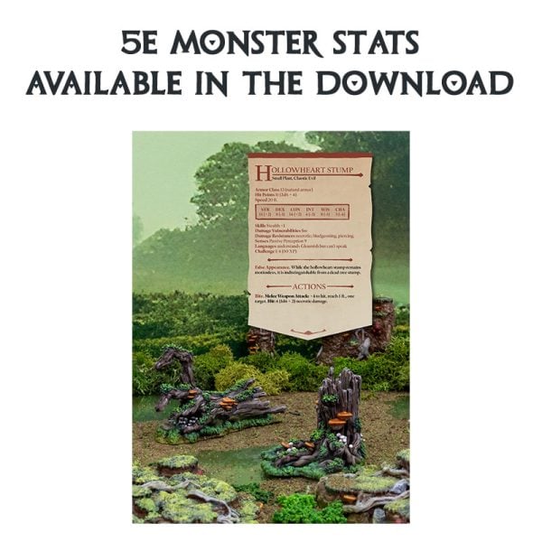 Hollowheart Stump 5E monster Stats