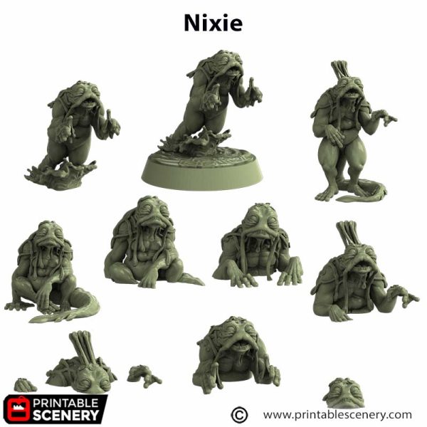 Nixie Swamp Creature STL