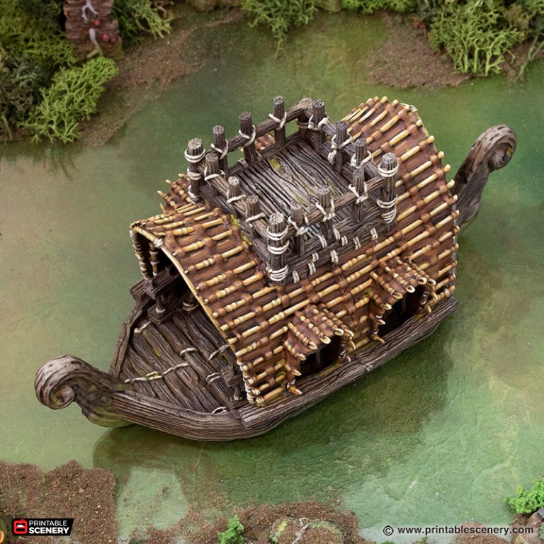 Swamp Boats Printable Scenery