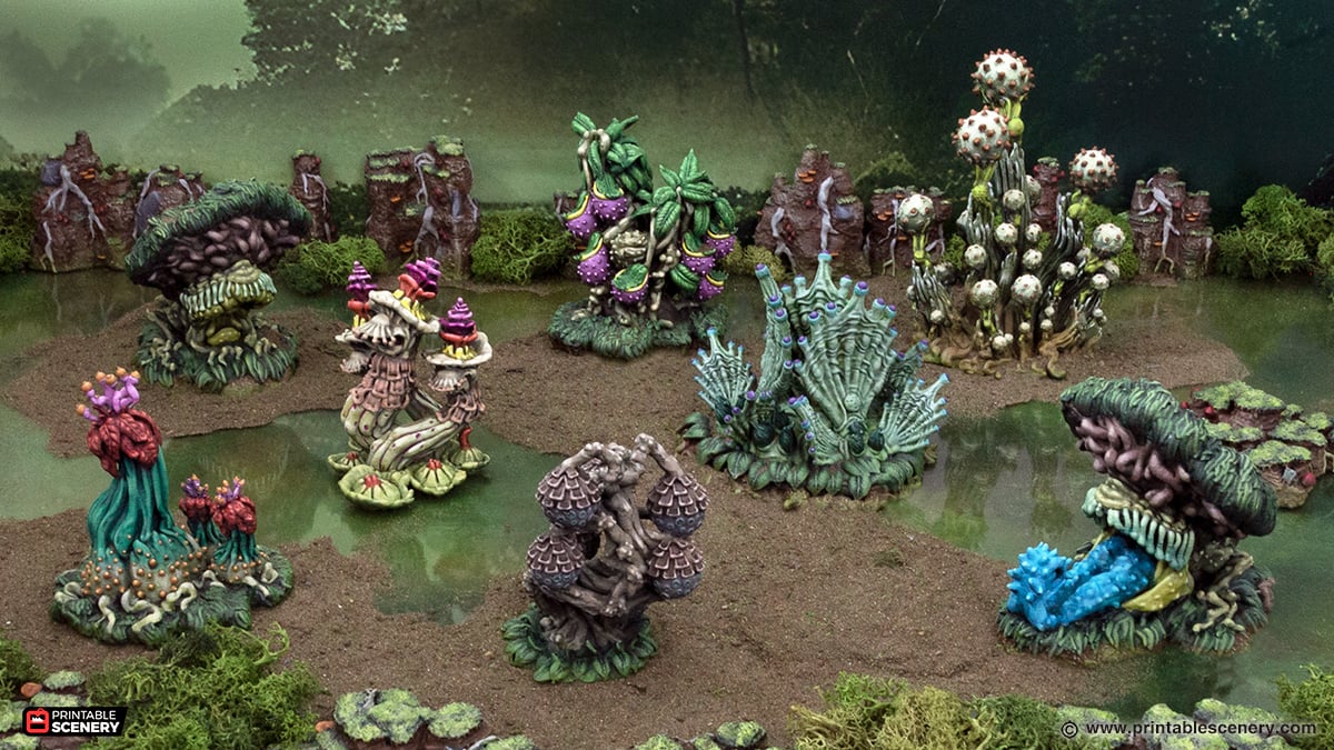 Swamp Plants - Printable Scenery