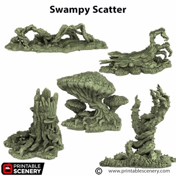 Swampy Scatter Plants STL