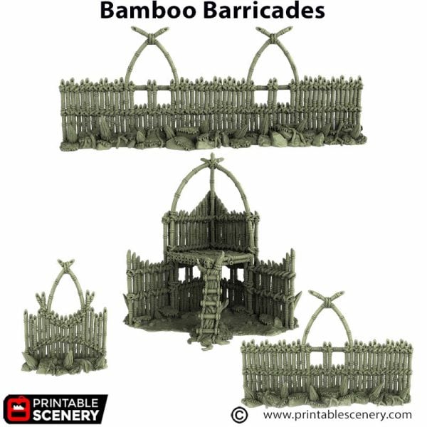 Bamboo Barricades STL