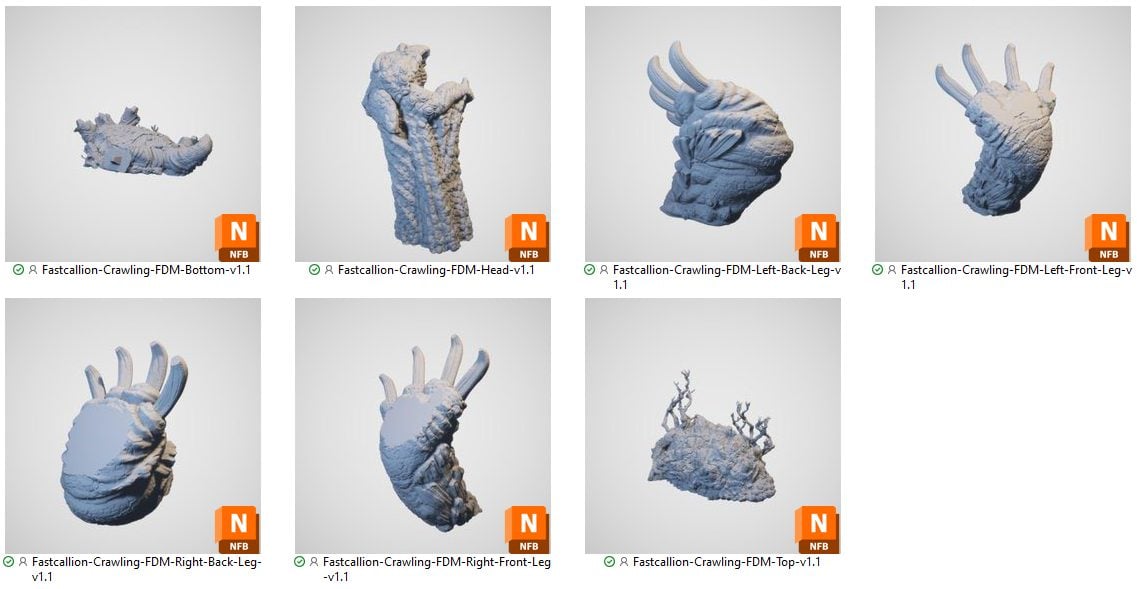 Fastcallion Crawling STL