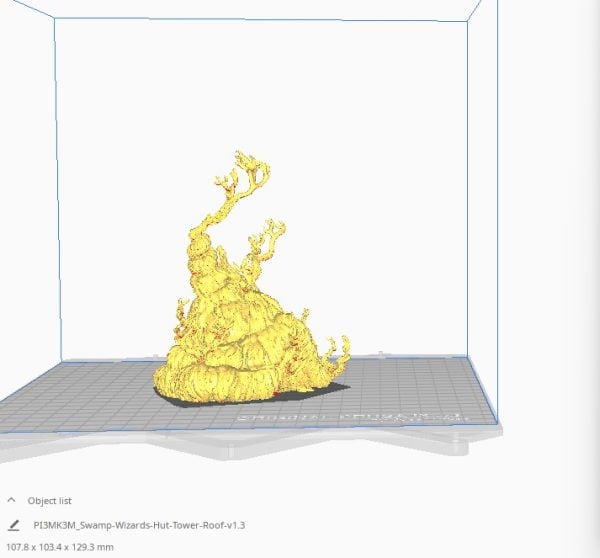 3D printed Swamp Wizards Hut