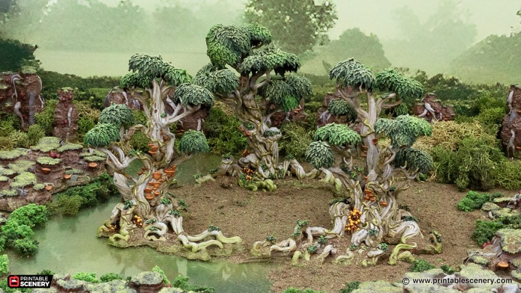 Wilderwood circle trees STL