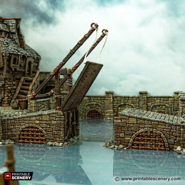 Port Lifting Bridge 3d print file