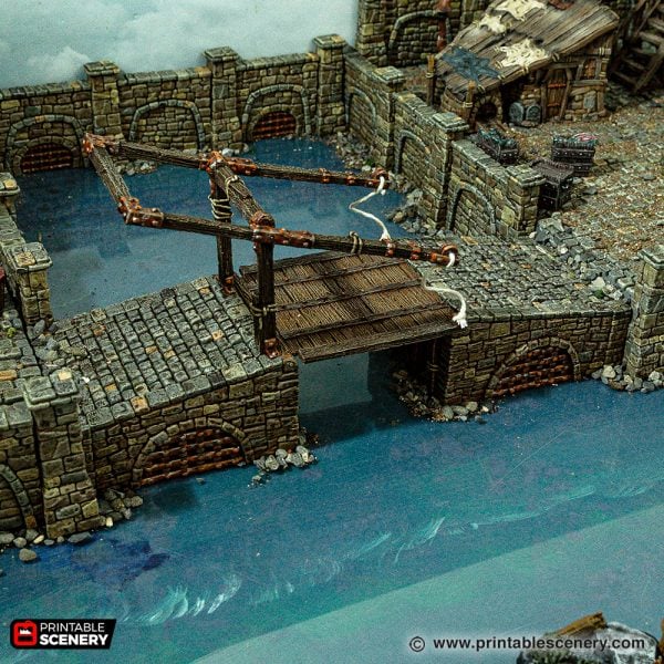 Port Lifting Bridge 3d print file