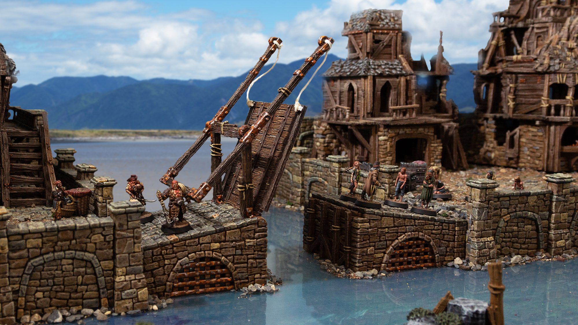 Port Lifting Bridge 3d print file
