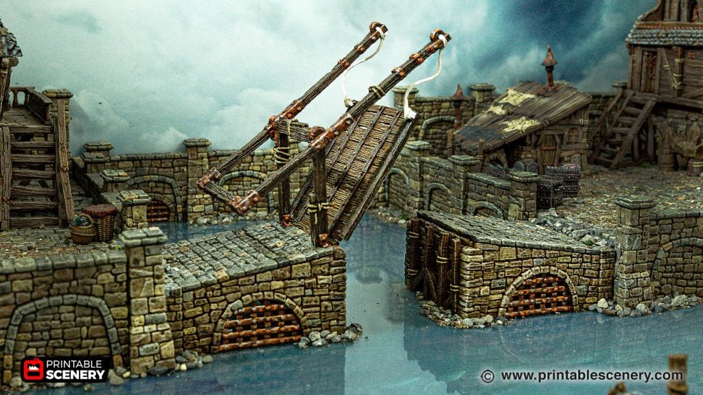 Port Lifting Bridge 3d print file