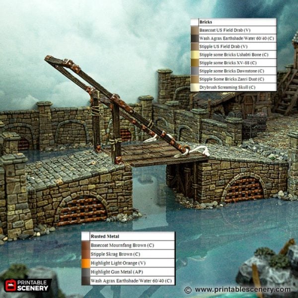Port Lifting Bridge 3d print file