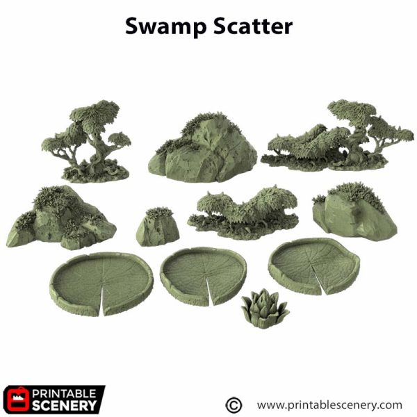 3d Printed Swamp Scatter