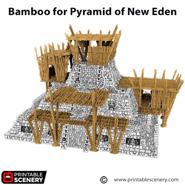 3D printed Bamboo for New Eden Pyramid