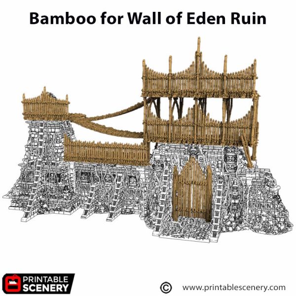 3D printed Bamboo for New Eden Walls