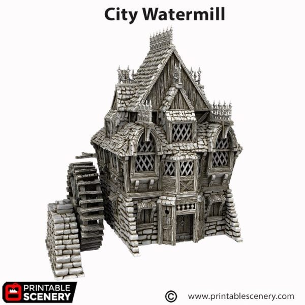 City Watermill 3D Print