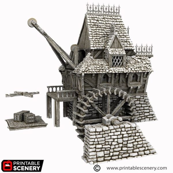 City Watermill 3D Print