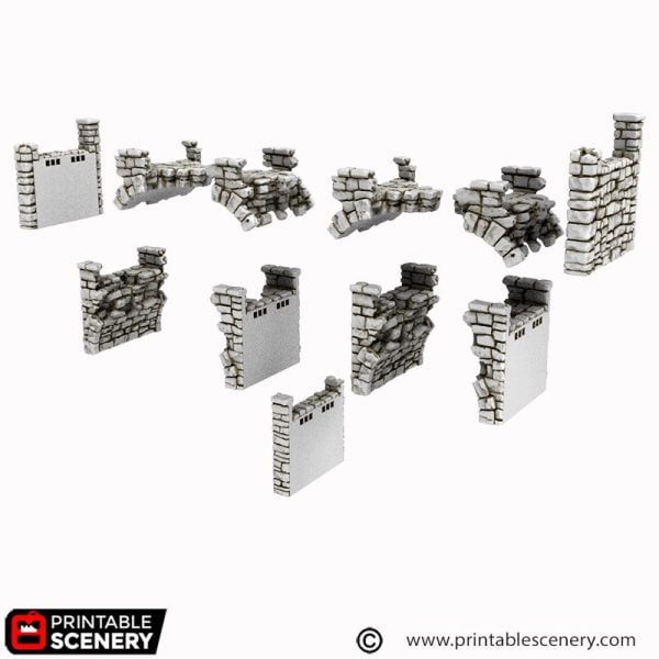 Ruined Ramshackle OpenLOCK Bridge parts STL
