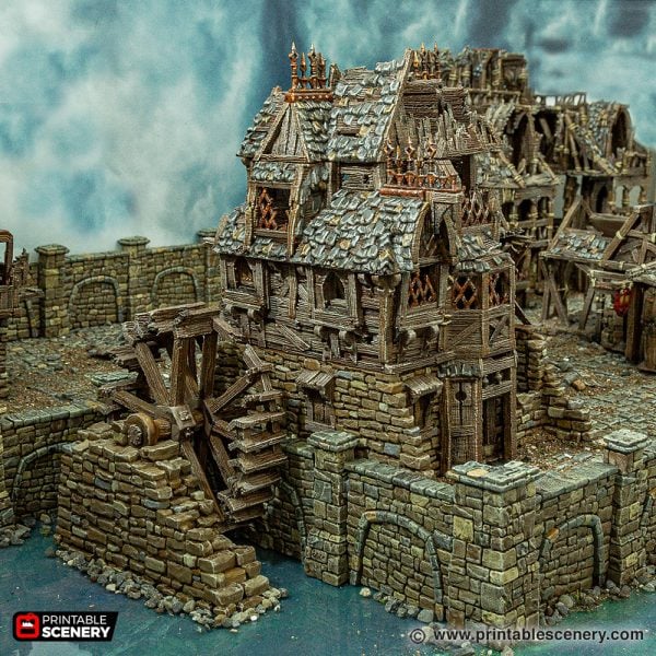Ruined City Watermill 3d print file