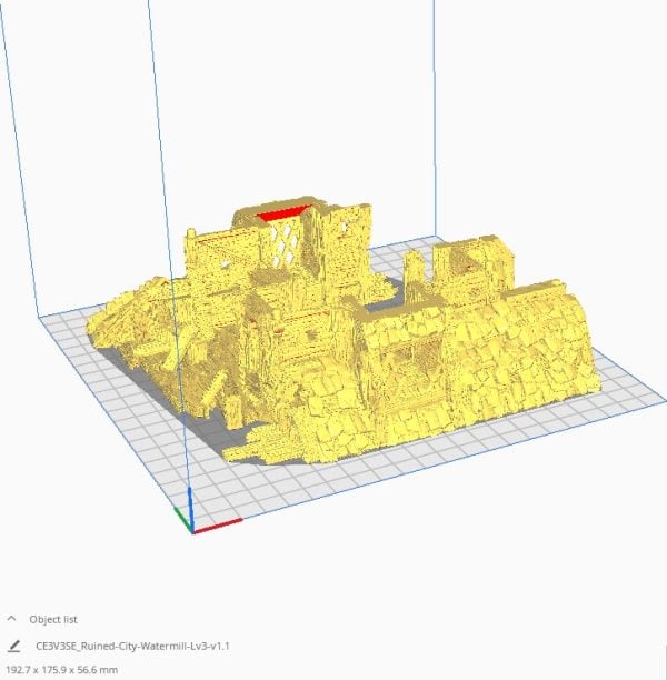 Ruined City Watermill 3D print
