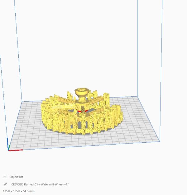 Ruined City Watermill 3D print