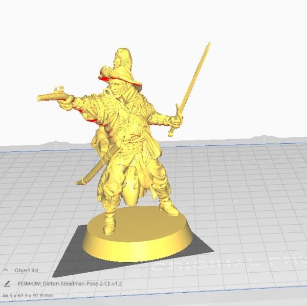 3D printed High Inquisitor - Dalton Steadman mini warband