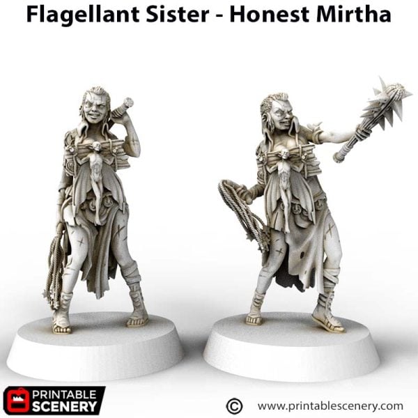 3D printed Flagellant Sister - Honest Mirtha mini