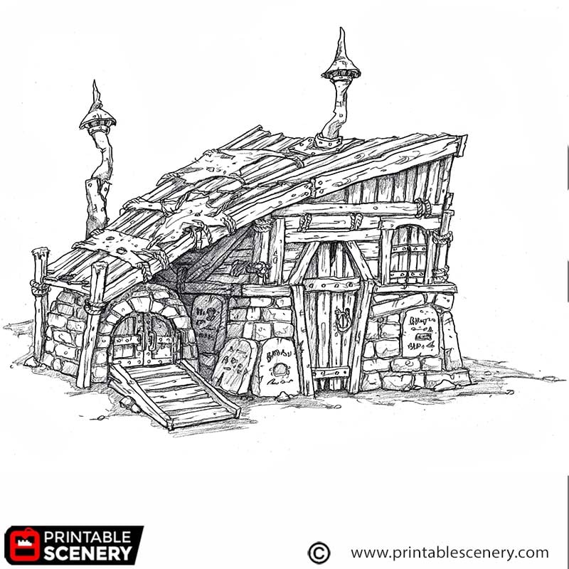 Gravedigger House 3d Print file