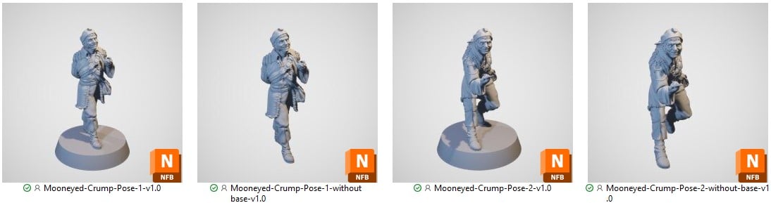 3d Printed Mooneyed Crump mini Warband