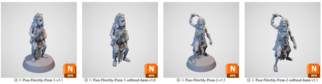 Flaggellant Brother - Pius Flinchly STL mini warband