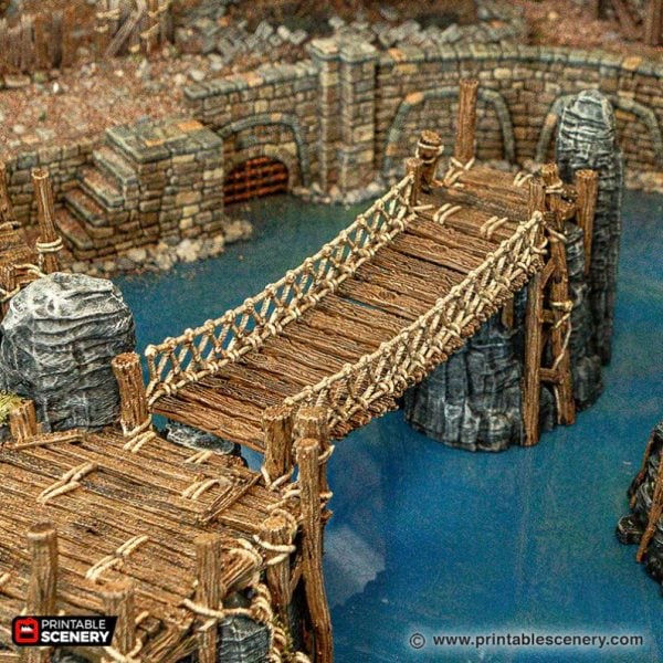 Ramshackle Rope Bridges STL