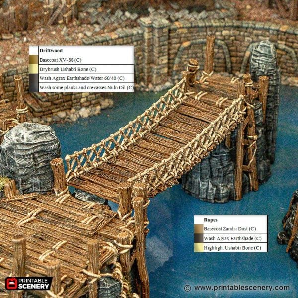 Ramshackle Rope Bridges STL