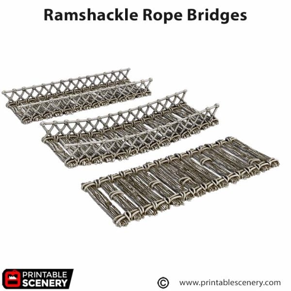 Ramshackle Rope Bridges STL