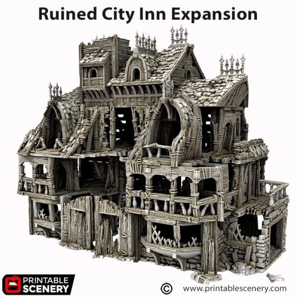 Ruined City Inn Expansion 3D Print file