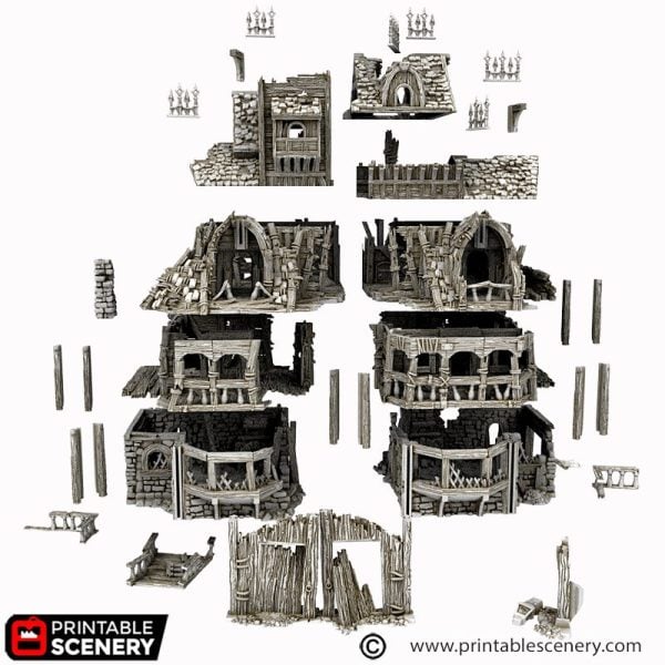 Ruined City Inn Expansion 3D Print file