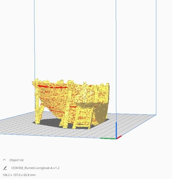 Ruined Longboat STL