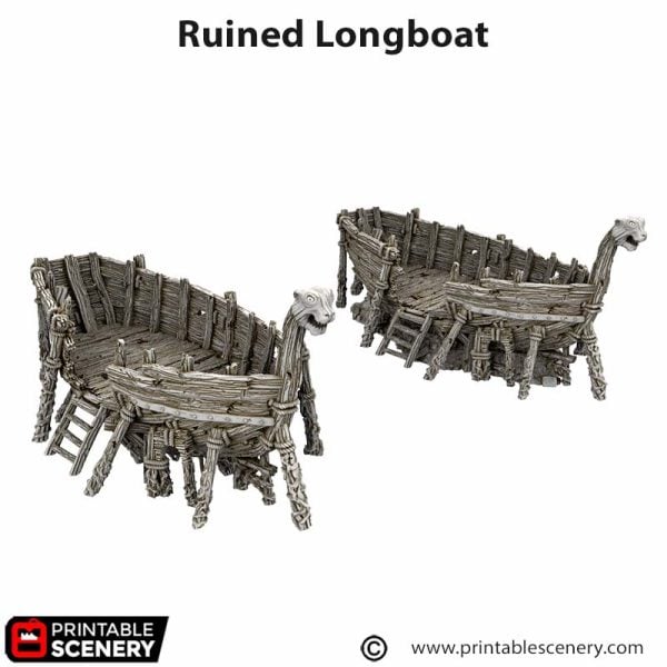 Ruined Longboat STL