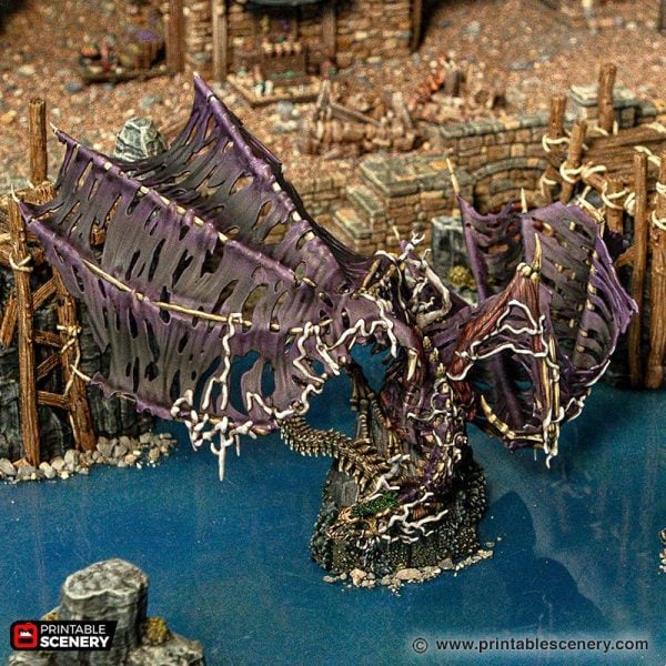 3d Printed Swamp Dragon Awakes