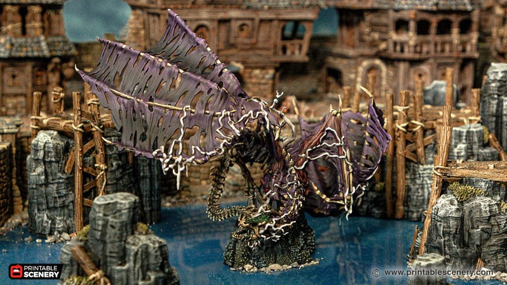 3d Printed Swamp Dragon Awakes